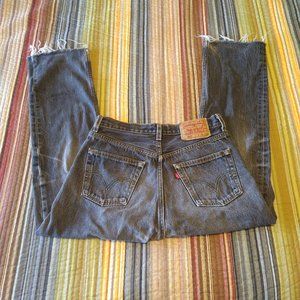 Women's  501 Levi's 30x30 Grey Wash Jeans